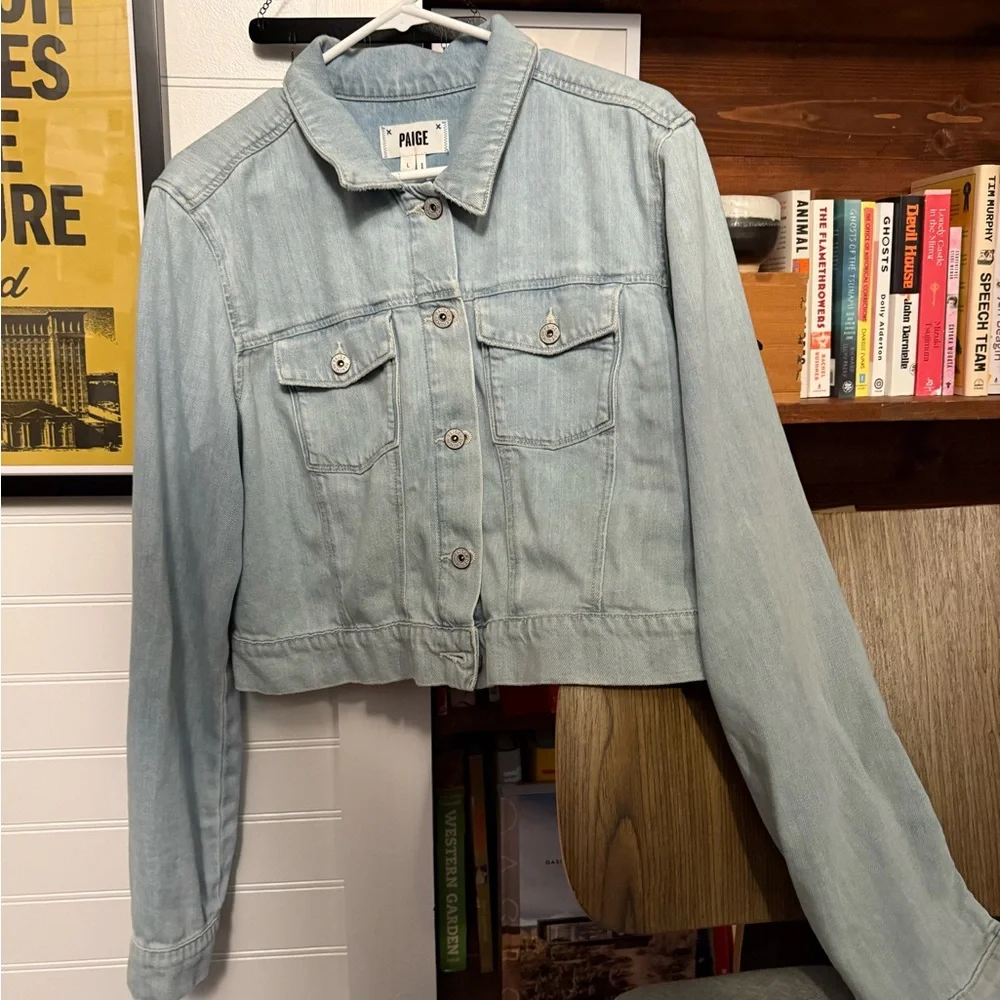 PAIGE Soft Blue Jean Jacket - Picture 2 of 6